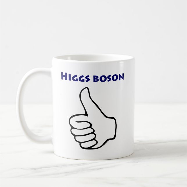 Higgs Boson-Tasse Kaffeetasse (Links)