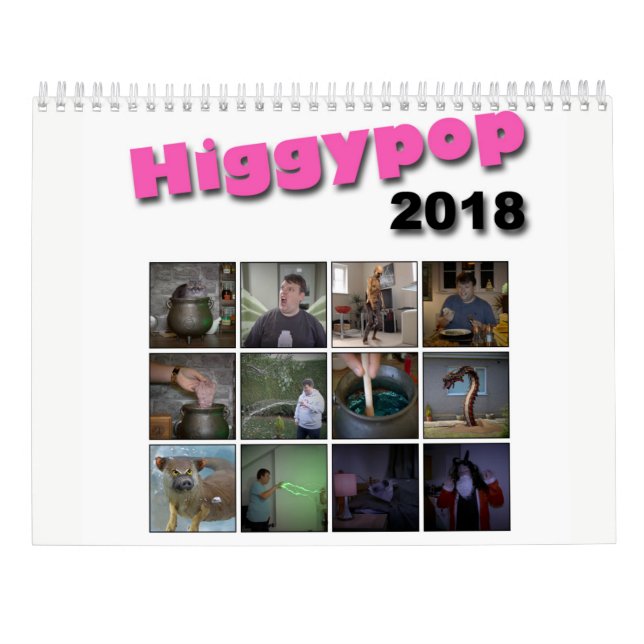 Higgypop Tränke Calendat 2018 Kalender (Rückseite)