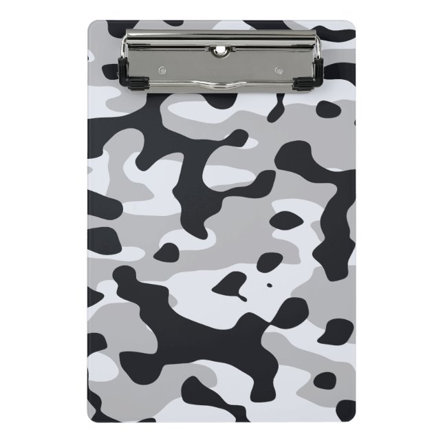 High contrast urban camouflage mini klemmbrett (Vorderseite)