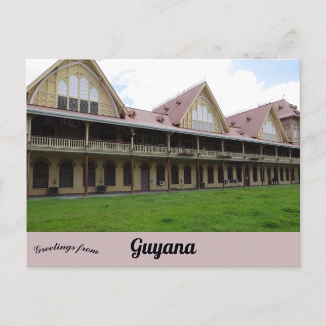 High Court Georgetown Guyana Postkarte (Vorderseite)