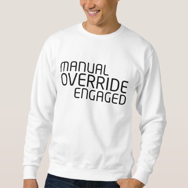 High-Density Minimalist Typography Crewneck Sweatshirt (Vorderseite)