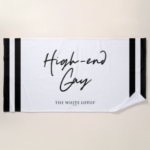 High-End Gay - Der weiße Lotus Strandtuch