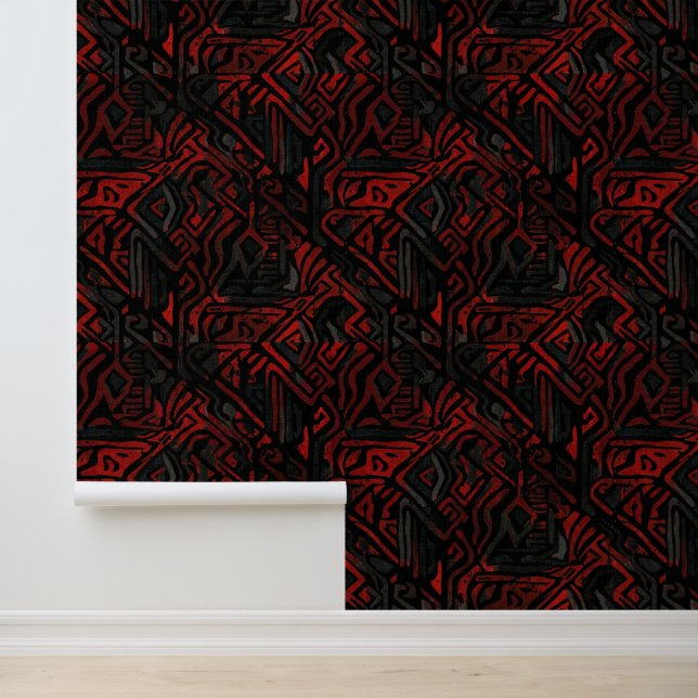 High End Textured African Regal Design Tapete (Anwendung)