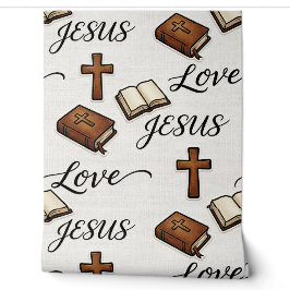 High End Textured Faith Inspired Design Tapete