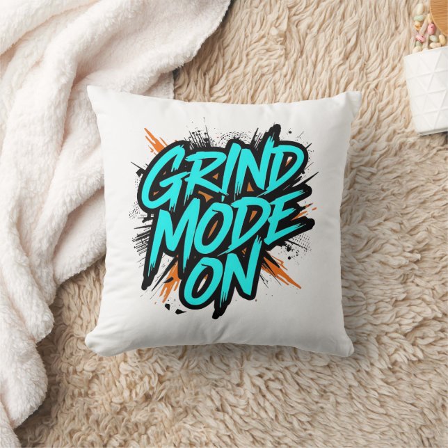 High Energy "Grind Mode On" Hustle Kissen (Decke)