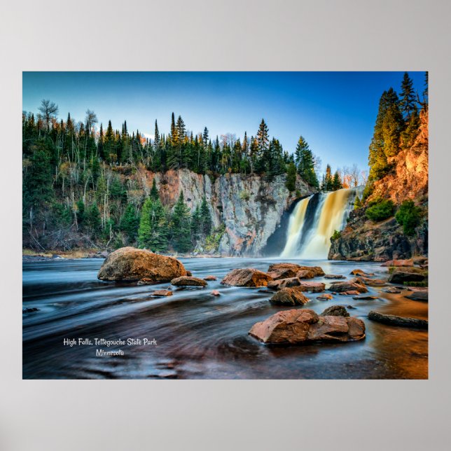 High Falls, Tettegouche Park, Minnesota Poster (Vorne)