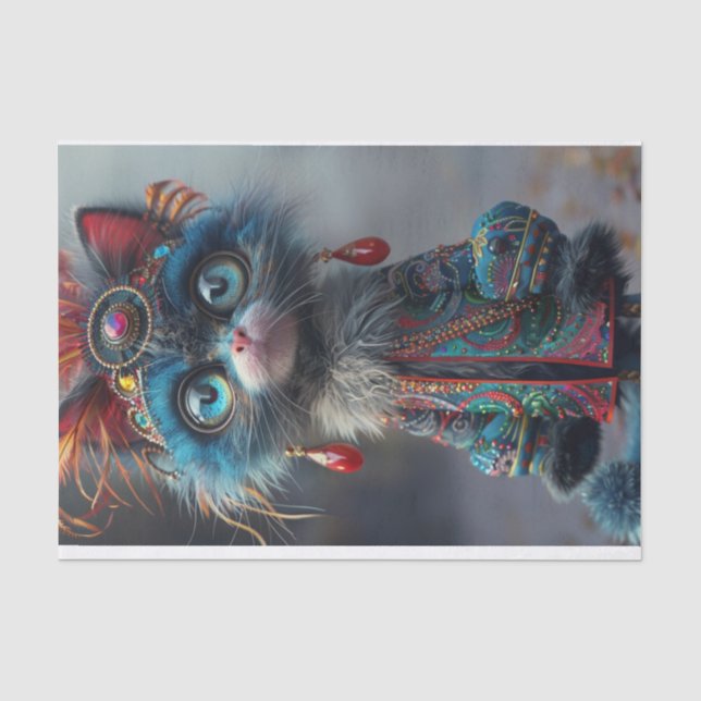 High Fashion Cat2 Seidenpapier (Vorderseite)