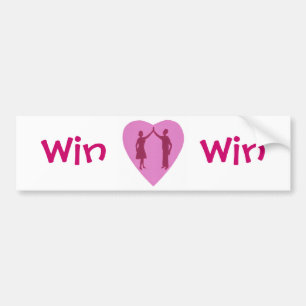 High Five mit männlichen und weiblichen Spielern,  Autoaufkleber