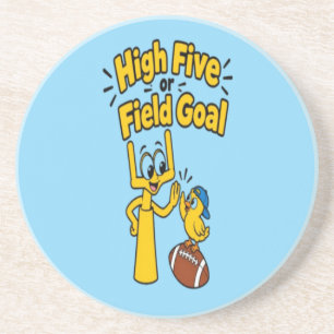 High Five oder Field Goal Cartoon-Kinderbekleidung Getränkeuntersetzer