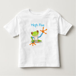 High Five Orange and Blue Funny Funny Frosch Shirt
