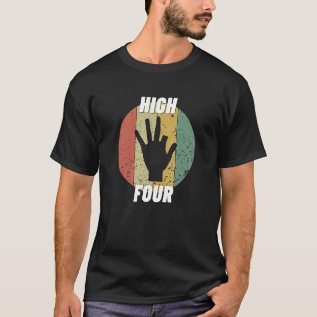 High Four Cut Off Finger Amputation Finger Ampucco T-Shirt (Vorderseite)