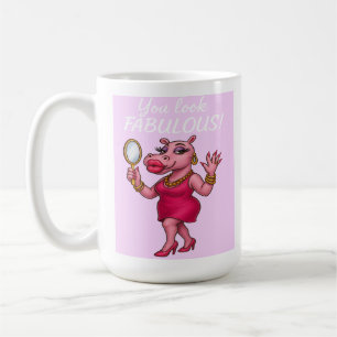 High Glam Hippo - Mirror Mirror Fabulous Kaffeetasse