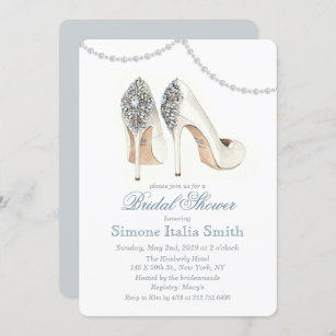 High Heel Shoe Couture Bridal Dusche Einladung