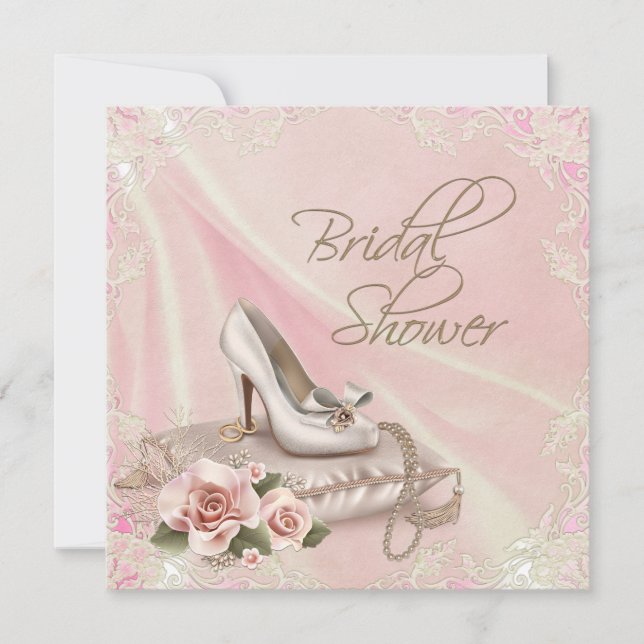 High Heel Shoel Brautparty Einladung (Vorderseite)