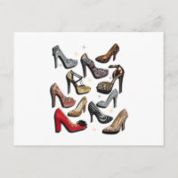 High Heel Shoel Collage Sparkle Fashion Pumps