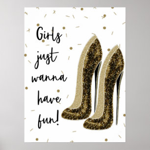 High Heels Fashion Shoes Glam Beauty Glam Poster