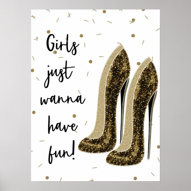 High Heels Fashion Shoes Glam Beauty Glam Poster (Vorne)