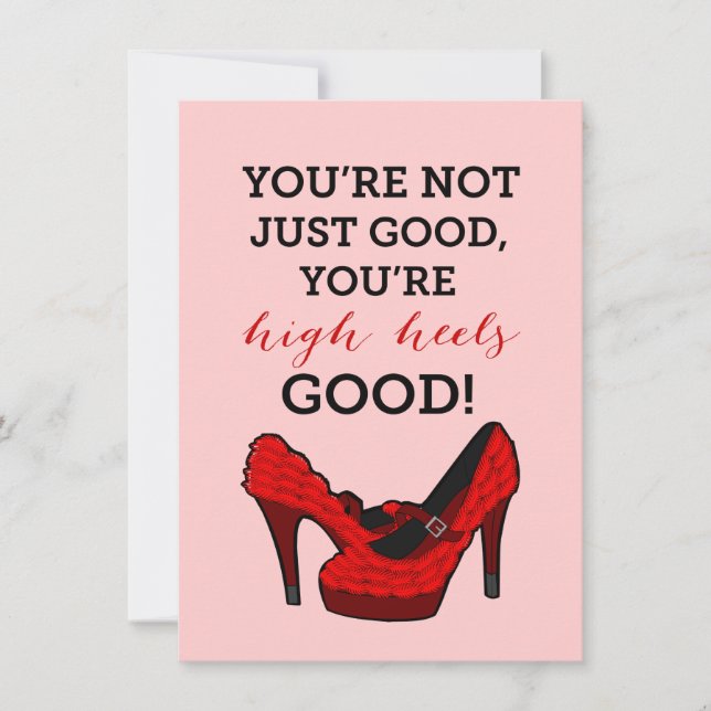 High Heels Stiletto Fashion Birthday Einladung (Vorderseite)
