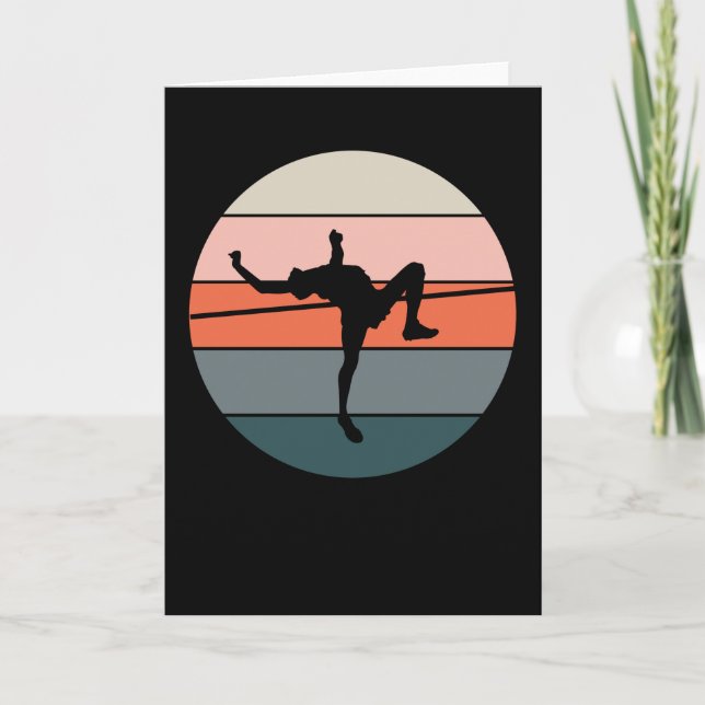 High Jump High Jumper Geschenk Athletik Karte (Vorderseite)