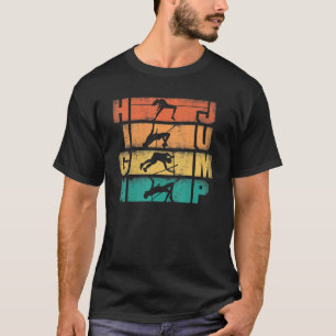 High Jump Jumping Jumper Track und Field Silhouett T-Shirt