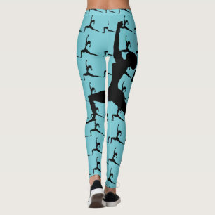 High Lunge — Silhouette der Yoga-Pose Leggings