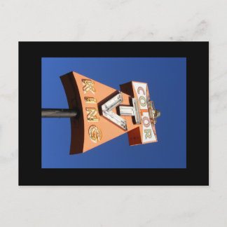 High Neon Style Sign Postkarte