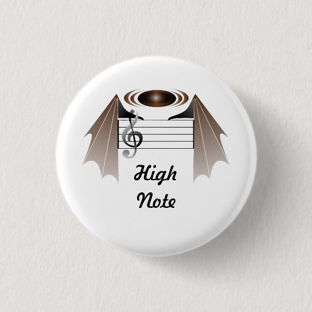 High Note Bat Favorite Song Button (Vorderseite)