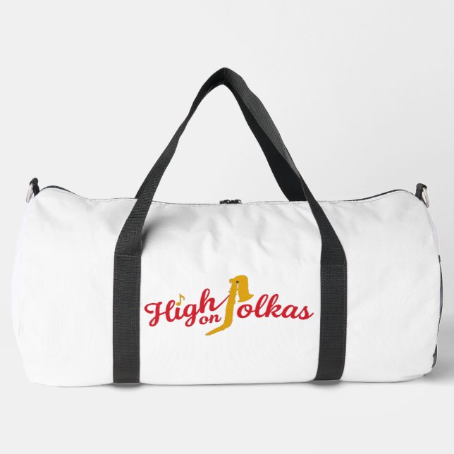 High on Polkas Logo-Tasche Duffle Bag (Vorderseite)