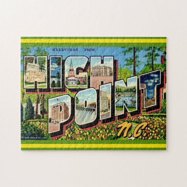 High Point NC 11x14 Postkarte (Horizontal)