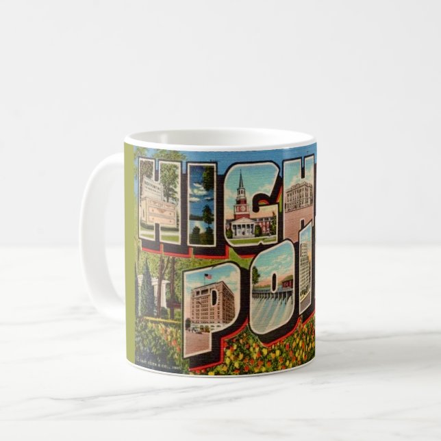 High Point North Carolina Postcard Kaffeetasse (Vorderseite Links)