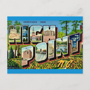 High Point North Carolina Postkarte