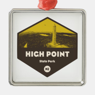 High Point Staat Park New Jersey Ornament Aus Metall