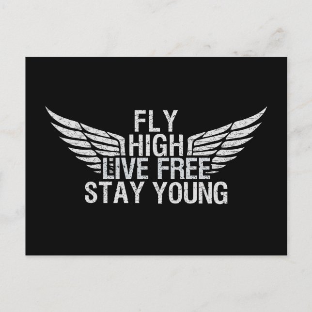 HIGH-Postkarte FLY Postkarte (Vorderseite)