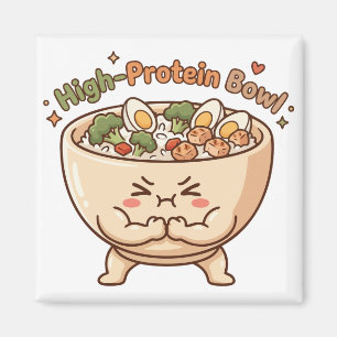 High-Protein-Schüssel Magnet