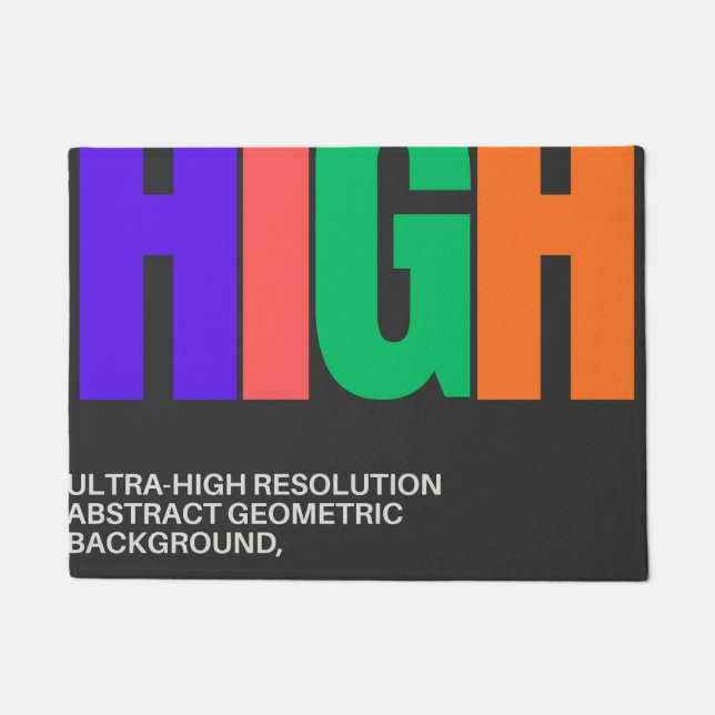 High-Resolution Abstract Art  Fußmatte (Vorderseite)