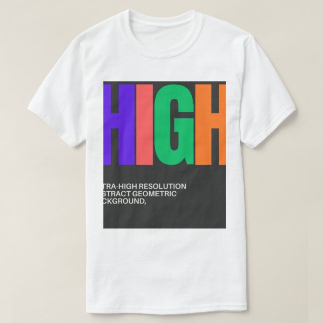 High-Resolution Abstract Art T-Shirt (Design vorne)