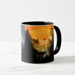 High-rise building behind the mountains tasse