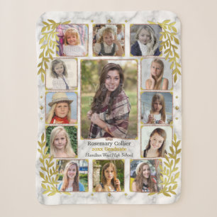 High School Abschluss Foto Collage Marmorgold Sherpadecke