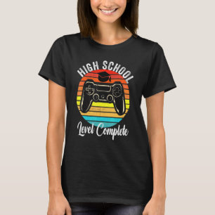 High School Abschluss Level Complete Video Games T-Shirt