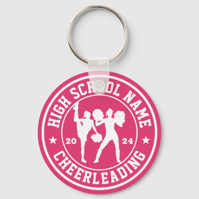 High School Chefführung Squad Personalisiert Sport Schlüsselanhänger (Vorderseite)