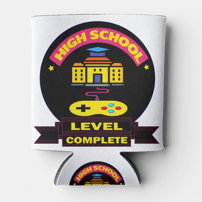 High School Complete - Funny Abschluss Gift Dosenkühler (Vorderseite)