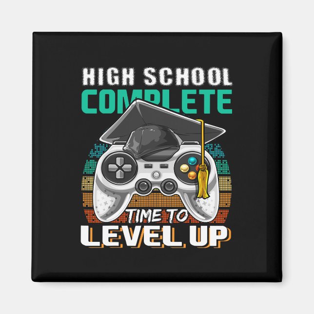 High School Complete Video Game Senior Abschluss Magnet (Vorne)