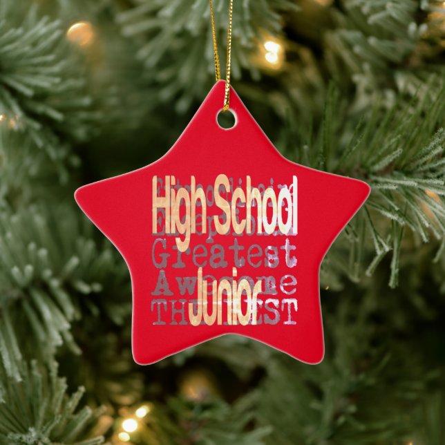 High School Junior Extraordinaire Keramik Ornament (Baum)