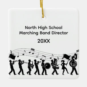 High-School-Marchingband-Dirigent Keramikornament