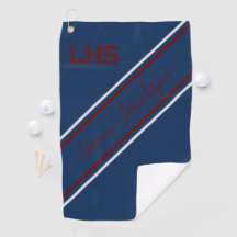 High School Player Golf Handtuch