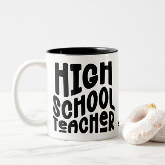 High School Teacher Appreciation Minimalist Zweifarbige Tasse