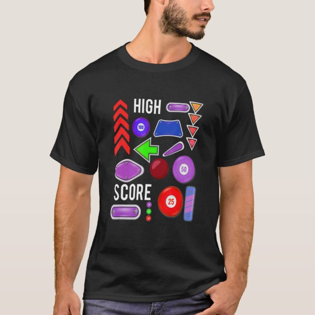 High Score Pinball T-Shirt (Vorderseite)