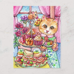 High Tea Party Postkarte