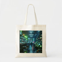 High-Tech Hacker's Lair - Neon Green und Blue