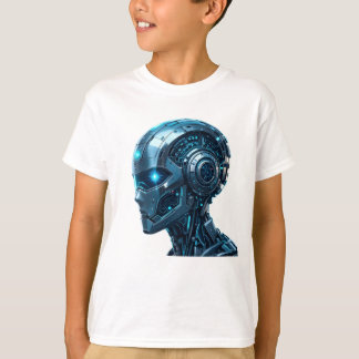High-Tech-Holografie- und Metalldesign T-Shirt